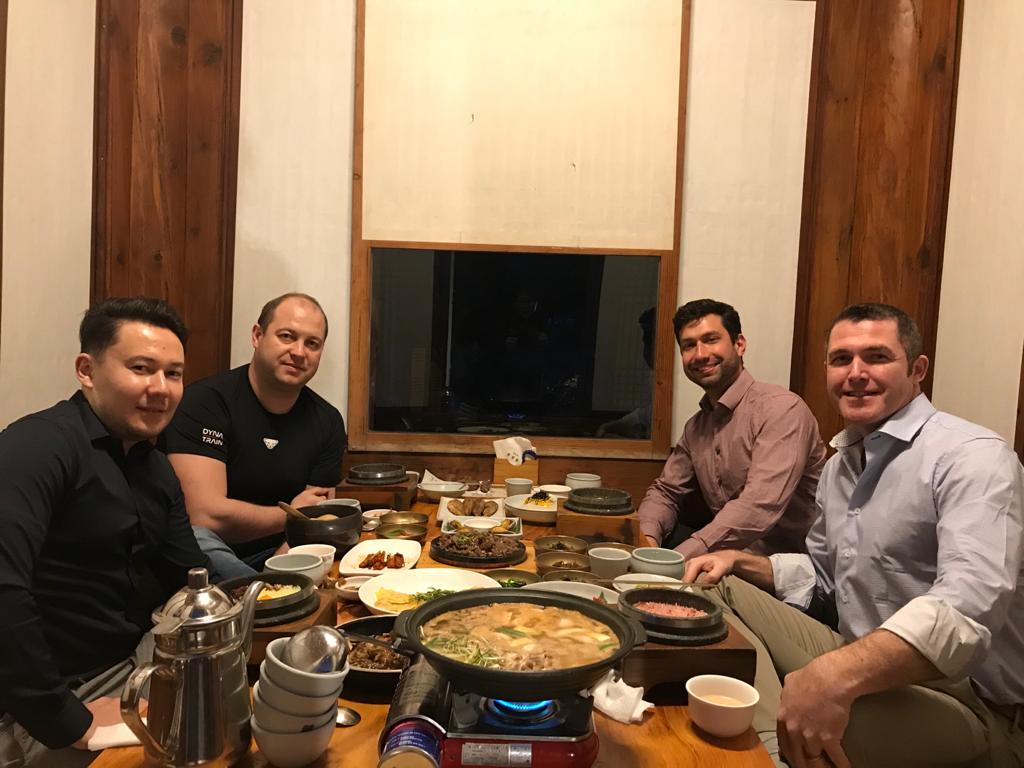 Another moment from the team dinner — bonds forged over shared meals and a shared vision for clean energy